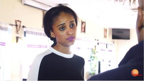 Senselet drama scene showing Ethiopian In US