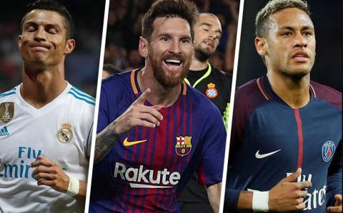 Ronaldo, Messi and Neymar up for 2017 Best FIFA Men's Player, 2017