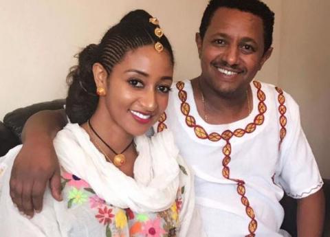 Teddy Afro's and Amleset Muchie's photo for Ethiopian new year